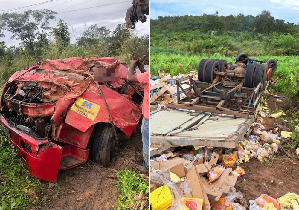 Dois homens morrem após grave acidente envolvendo caminhão em Sebastião Leal