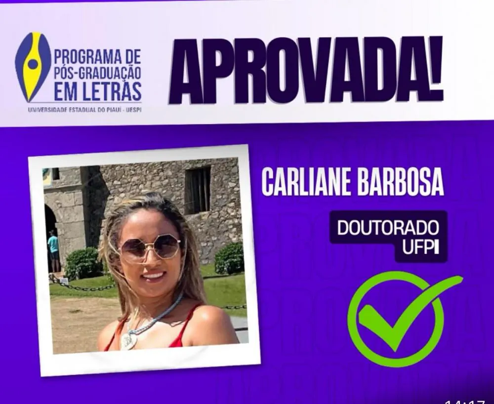 Professora de Barro Duro é aprovada em Doutorado da UFPI