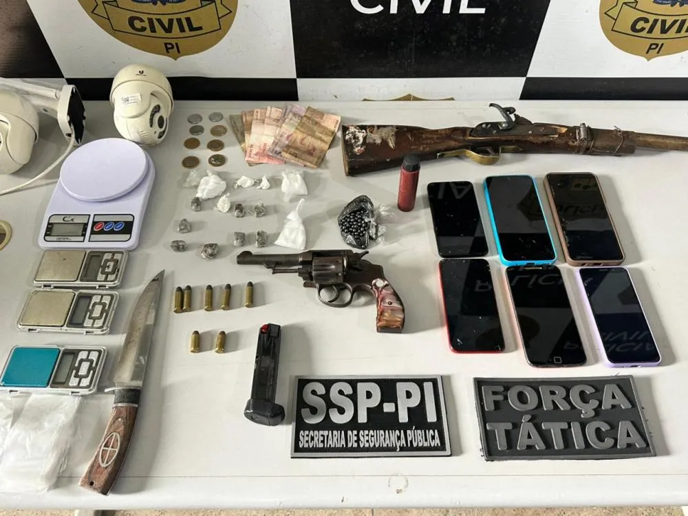 Polícia Civil prendeu acusados de liderarem facção criminosa em operação em Amarante