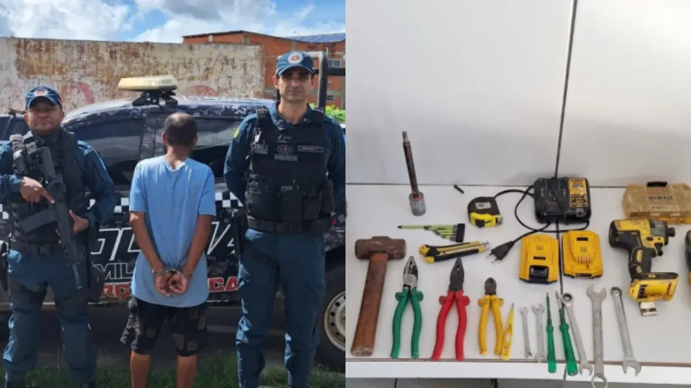 Homem é preso por suspeita de furtar equipamentos de instalação de energia solar dentro de veiculo em Água Branca