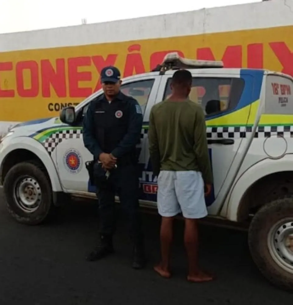 Homem é preso por suspeita de agredir e ameaçar com facão vizinha de 08 anos de idade em São Pedro do Piauí