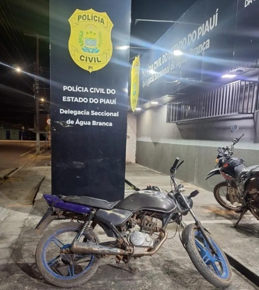 Motocicleta com sinais de adulteração é apreendida pela Polícia Militar em Hugo Napoleão